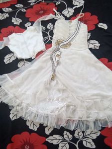 Net White Gown