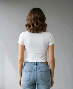Classic White Cropped T-Shirt