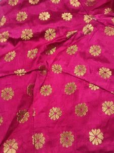 Women's Magenta Silk Blouse
