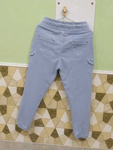 Light Wash Cargo Jeans