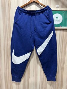 Nike Big Swoosh French-Terry Blue Jogger