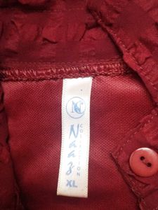 Maroon Textured top