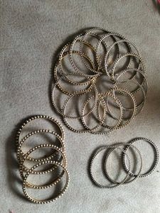 Elegant Beaded Bangles Set