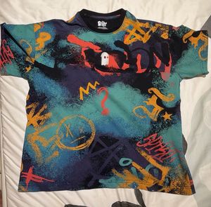 Graffiti Print Ghost T-Shirt
