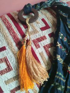 Kuta Dhoti Set With Scarf