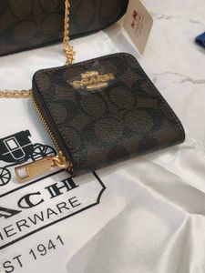 Coach Nolita Brown gift packaging (pouch&amp;charm)