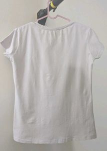 Off White Casual T-Shirt