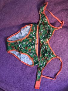 Floral Print Bra & Panty Set