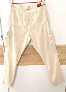 Roadster Beige Cargo Pants
