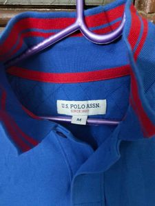 Blue &amp; Red Trim Polo Shirt