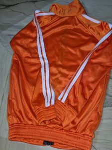 Vibrant Orange Track Jacket