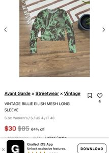 Imported Y2k Bille Eilish Top