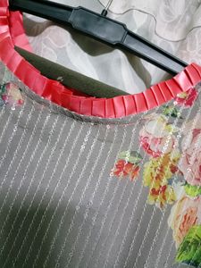 simple look flaired gown..
