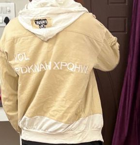 Stylish Beige Hooded Jacket