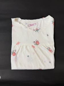 Cute Bunny & Strawberry Night Dress