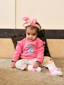 Pink Sweat T-shirt For Baby Girl
