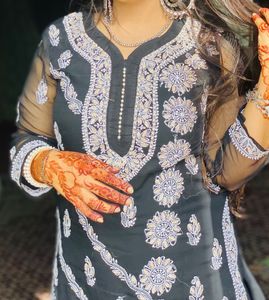 Lucknowi Sharara With Shirt