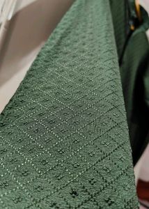 Green Textured Kurta