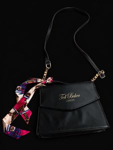 Ted Baker Black Crossbody Bag with Scarf