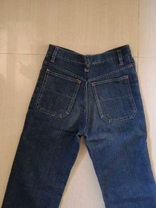 Women's Flared Blue Denim Jeans