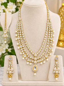 New Kundan & Pearl Necklace Set