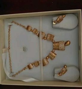Microplated Stone Necklace