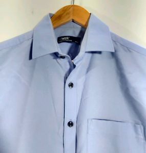 Men's Blue Cotton Shirt | Chest 42 | Length 27