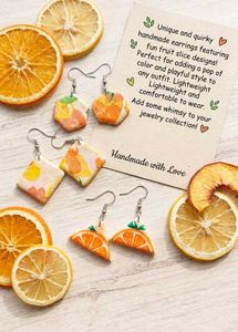 Funky Fruit Slice Earrings