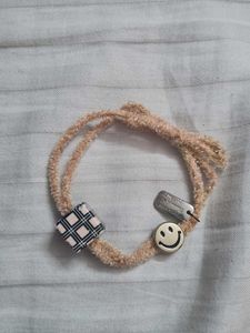 cute fuzzy 3 charmed bracelets