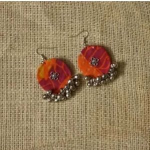 Handcrafted Fabric Earrings