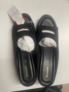 Stylish Black Embellished Slides for Women