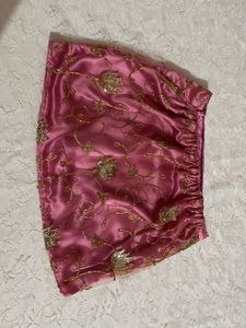 Desi backless kurti with miniskirt
