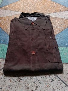 Brown Shirt Amazing Party Wear