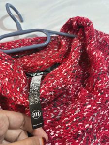 🎉Buy1 Get1 Free🎉Red Marled Sweater Q