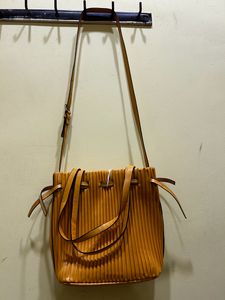 Stylish Mustard Yellow Bucket Bag