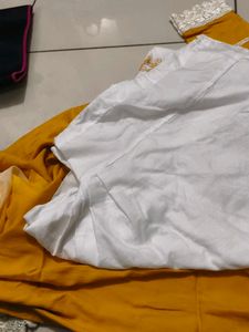 Embroidered Yellow Kurta Set with Dupatta