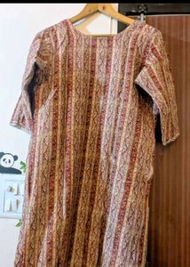 Embroidered Print Kurta