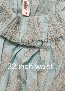 Light Blue Ethnic Skirt