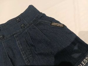 High-Waisted Denim Shorts