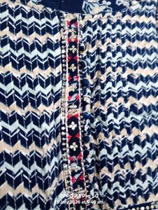 Beautiful Blue Printed Kurta
