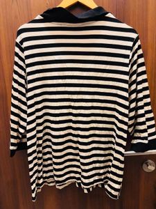 Classic Striped Polo Shirt