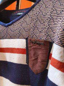 New Korean Esepure Stylish Striped Knit Sweater