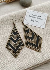 Boho Teardrop Dangle Earrings