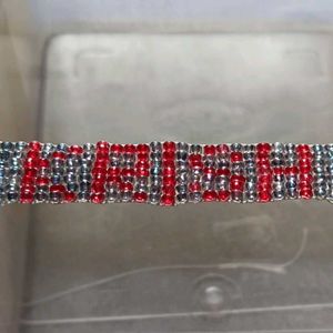 Custom Beaded Name Bracelet or Rakhi