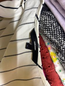 Patchwork Striped & Checked Blouse