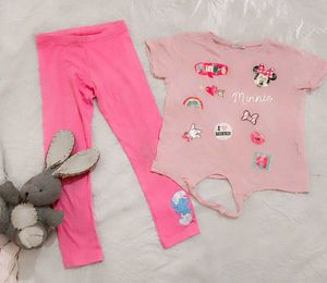 Very Cute N Beautiful Mickey Top With Leggings