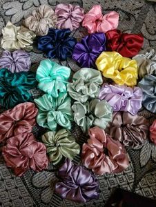 24 Scrunchie Hair Tie Bundle