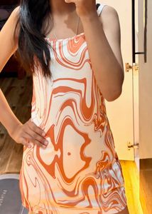 Trendy Swirl Print Slip Dress