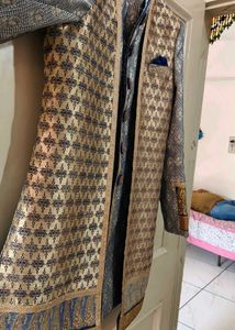 New Royal Look Navy Blue Sherwani