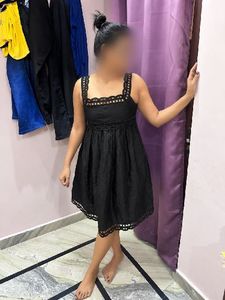 Chic Black A-Line Mini Dress